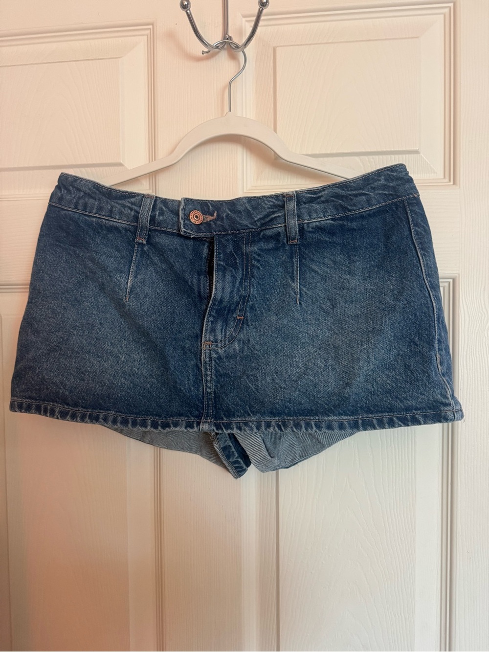 We The Free Vintage-Inspired Dark Blue Denim Shorts